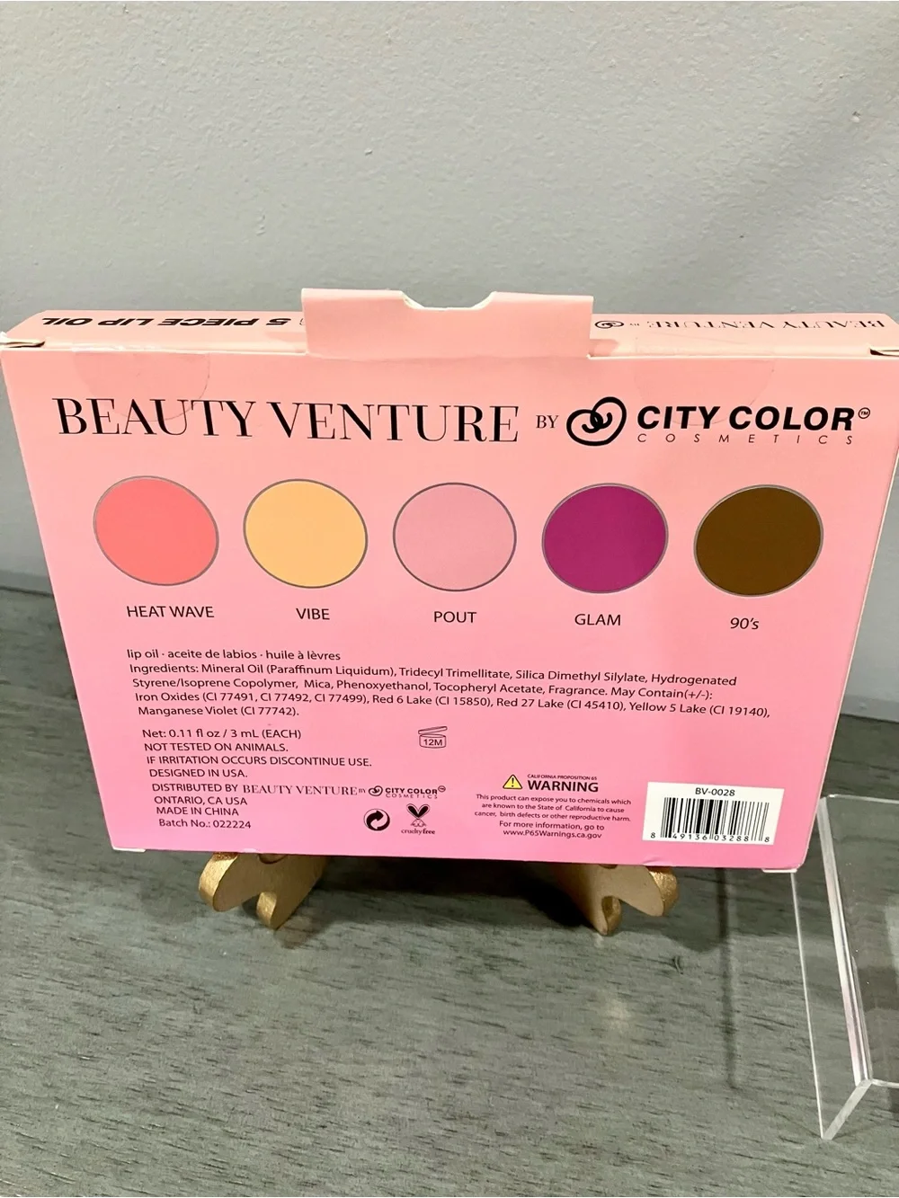 City Color Beauty Venture 5-Piece Lip Oil Set